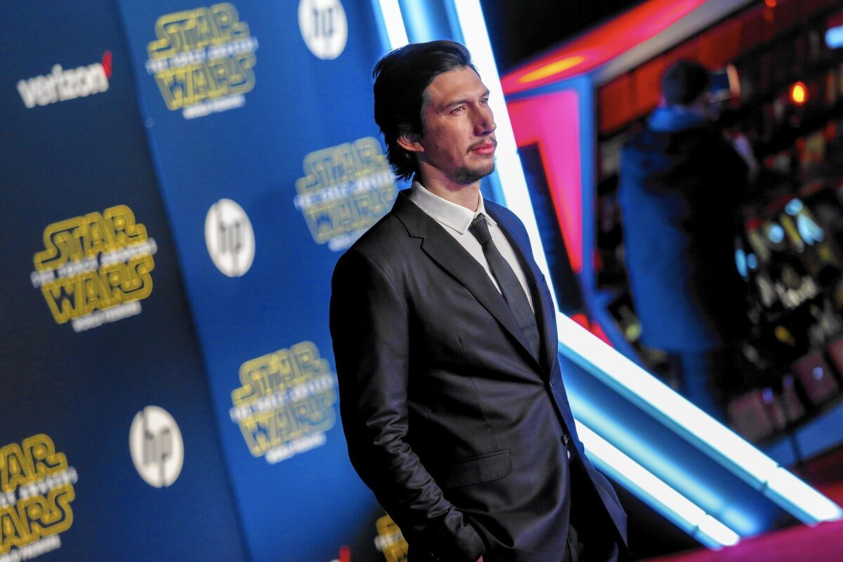 Who is the actor behind Kylo Ren in Star Wars: The Force Awakens?