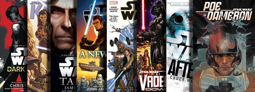 What is the difference between Star Wars books and comics?