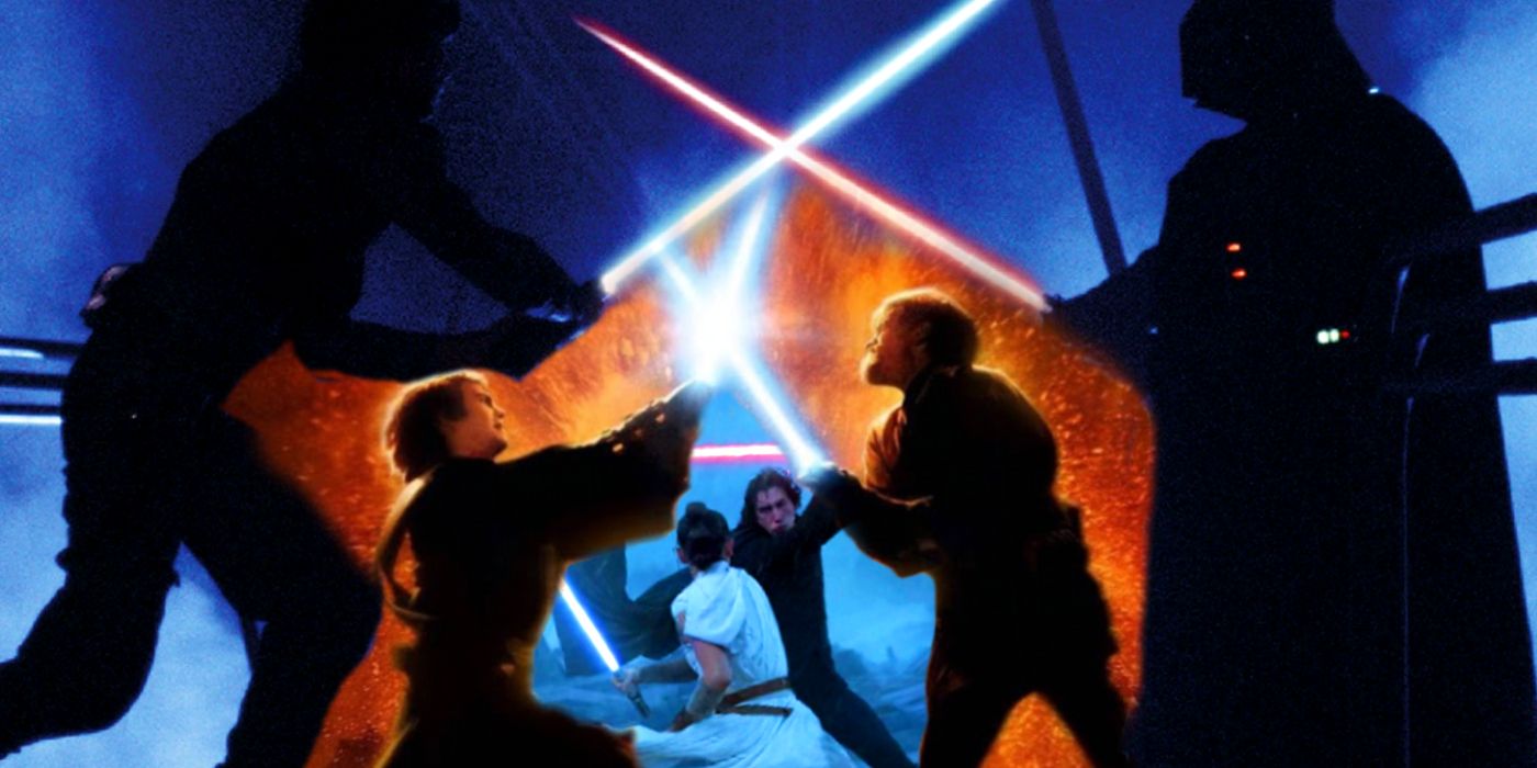 How many lightsaber duels are there in the Star Wars movies?