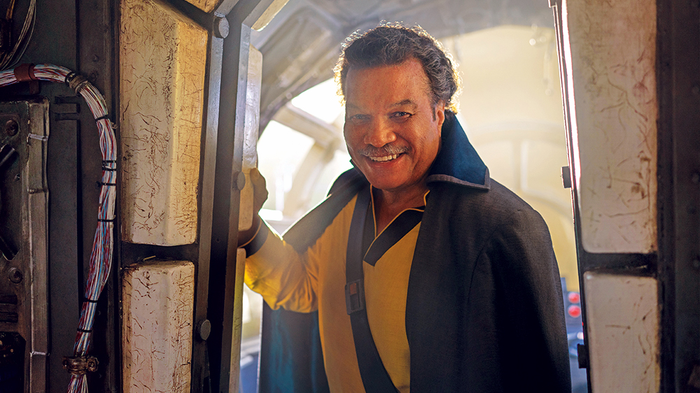 Who is the actor behind Lando Calrissian in Star Wars: The Rise of Skywalker?