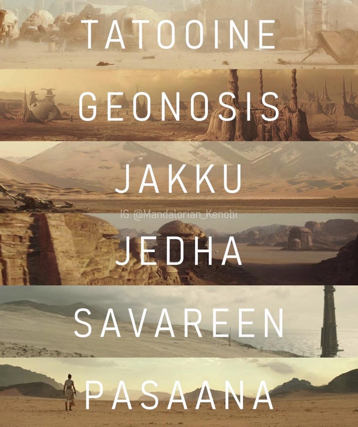 What is the name of the desert planet in Star Wars?