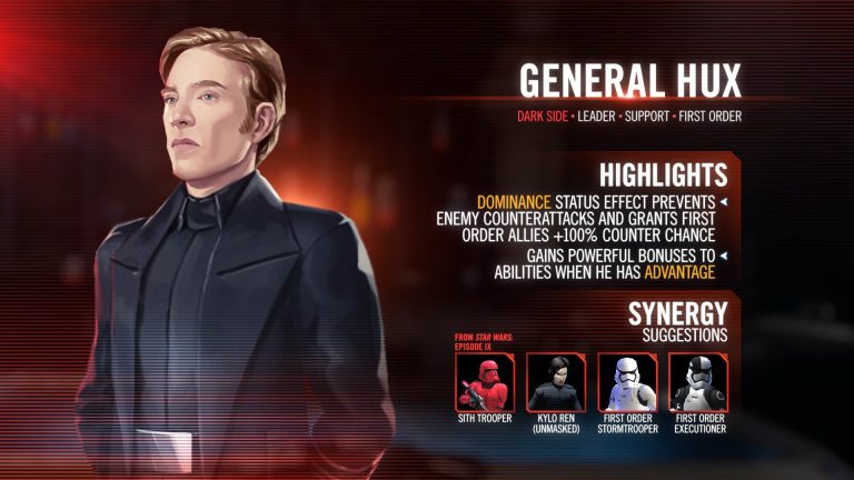 What Are The Abilities Of General Hux?