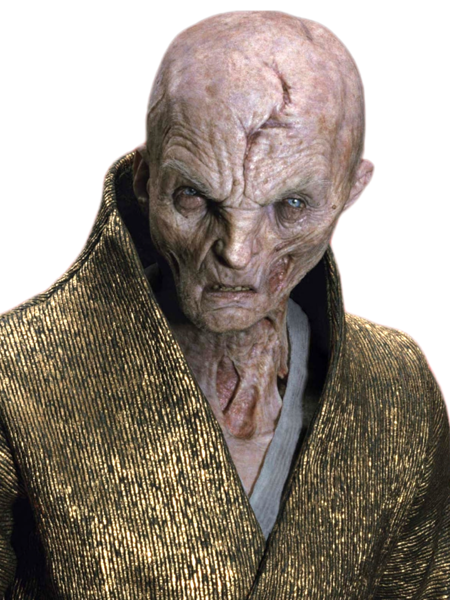 Who played Supreme Leader Snoke in Star Wars?