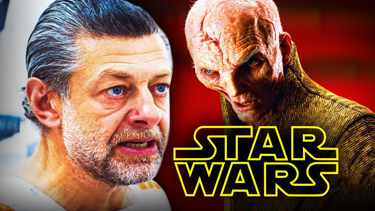 Who is the actor behind Supreme Leader Snoke?